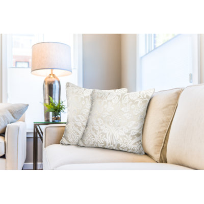 Eden Floral Square Throw Pillow Cover