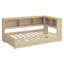 Lit de jour avec lit gigogne, armoires de rangement et ports USB-321381047