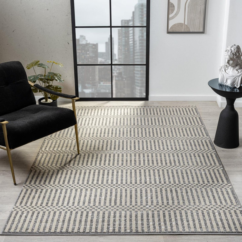 Geometric Area Rug, Rectangle 7'7" x 10'2"