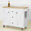 Dayna Solid Wood Top Kitchen Island