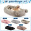 Lit pour chien 72 po x 44 po à taille humaine pour adultes et animaux de compagnie, très grand canapé orthopédique pour animal de compagnie avec housse lavable, poignées et poches de rangement-1903414691