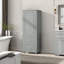Armoire de rangement pour salle de bain avec tiroirs et tablettes réglables, armoire de plancher autoportante en panneau de fibres à densité moyenne avec poignées en acrylique, dispositif anti-basculement, finition imperméable peinte-494474725