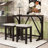 Betsons 3 - Piece Dining Set, Dining Table with USB Port and Upholstered Stools-1254887117-1254887118-1254887119