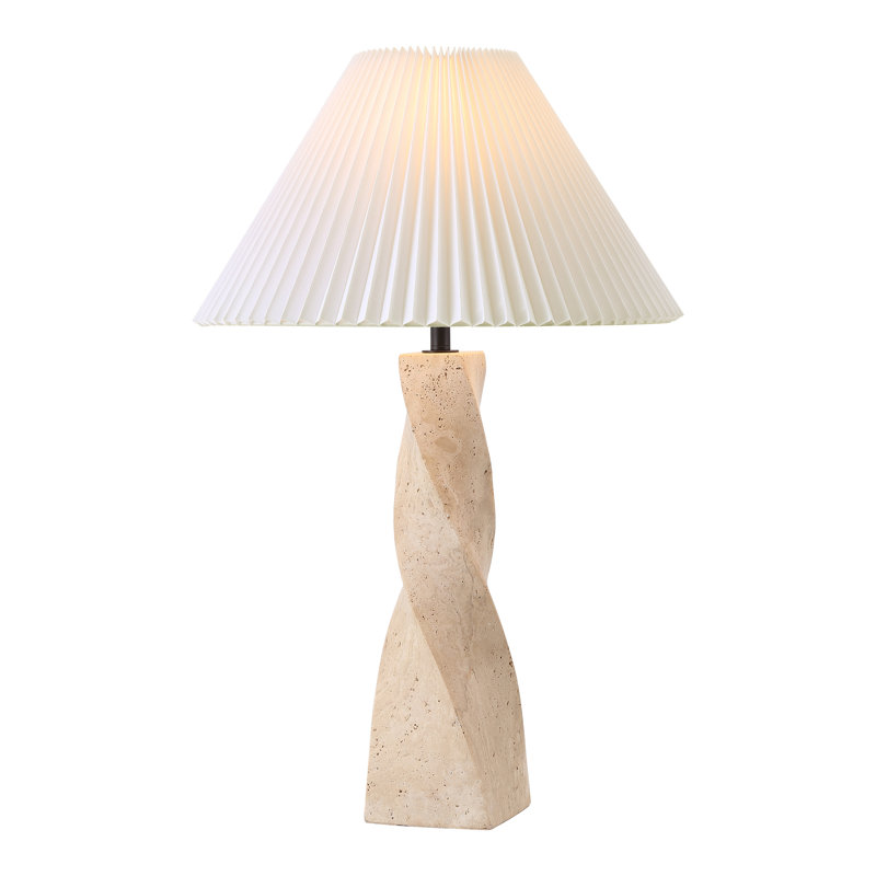 Mayalenn Table Lamp, Travertine