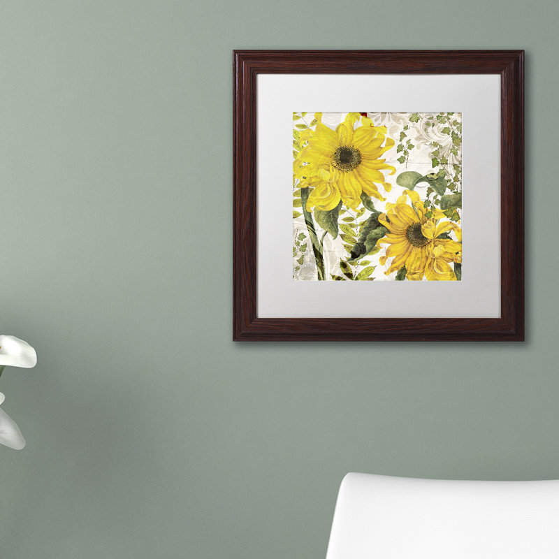 «Jadaya Carina I» par Color Bakery, reproduction d'art encadrée, Blanc, H 16 po x l 16 po x P 0,5 po, Encadrement brun foncé