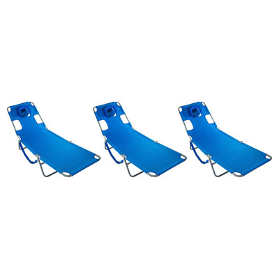 Ostrich Chaise Lounge Folding Portable Sunbathing Beach Chair by Ostrich