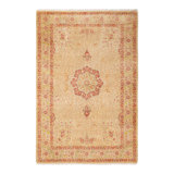 Classic One-of-a-Kind 4'2" X 6'3" Hand Knotted Area Rug