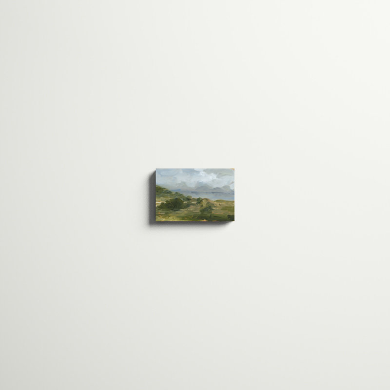 «Impasto Landscape IV» par Ethan Harper - peinture sur toile tendue, H 8 po x l 12 po