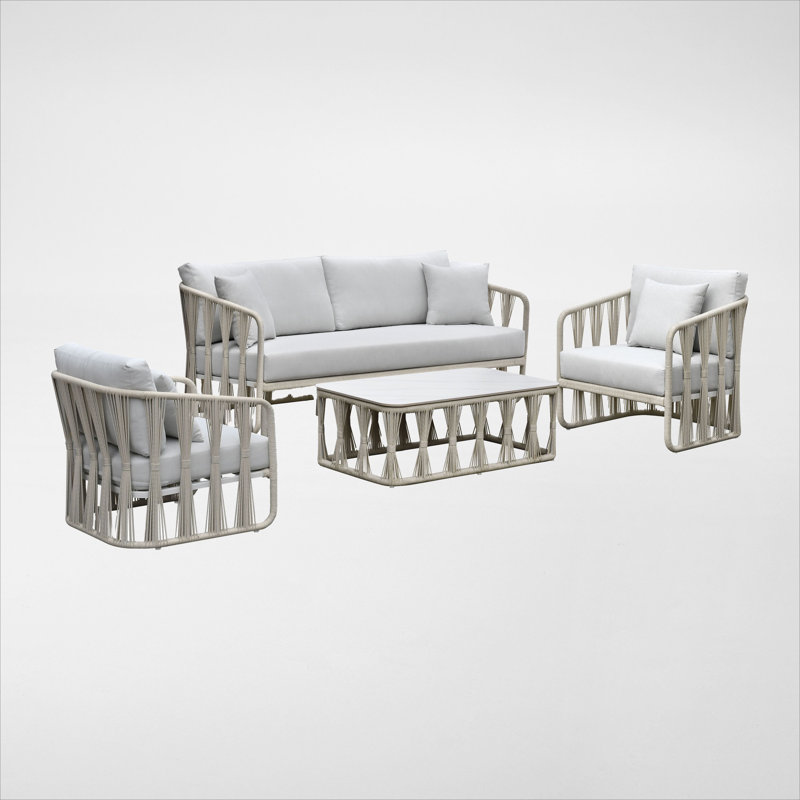 Ensemble de sièges Chaffins, blanc, 4 pièces