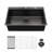 33X22x10"Drop-In Single Bowl Stainless Steel Kitchen Sink-111739370