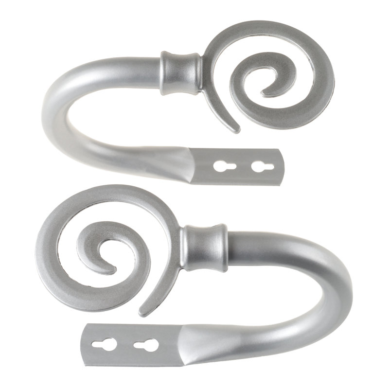 Retenue à rideaux spiral, Argent