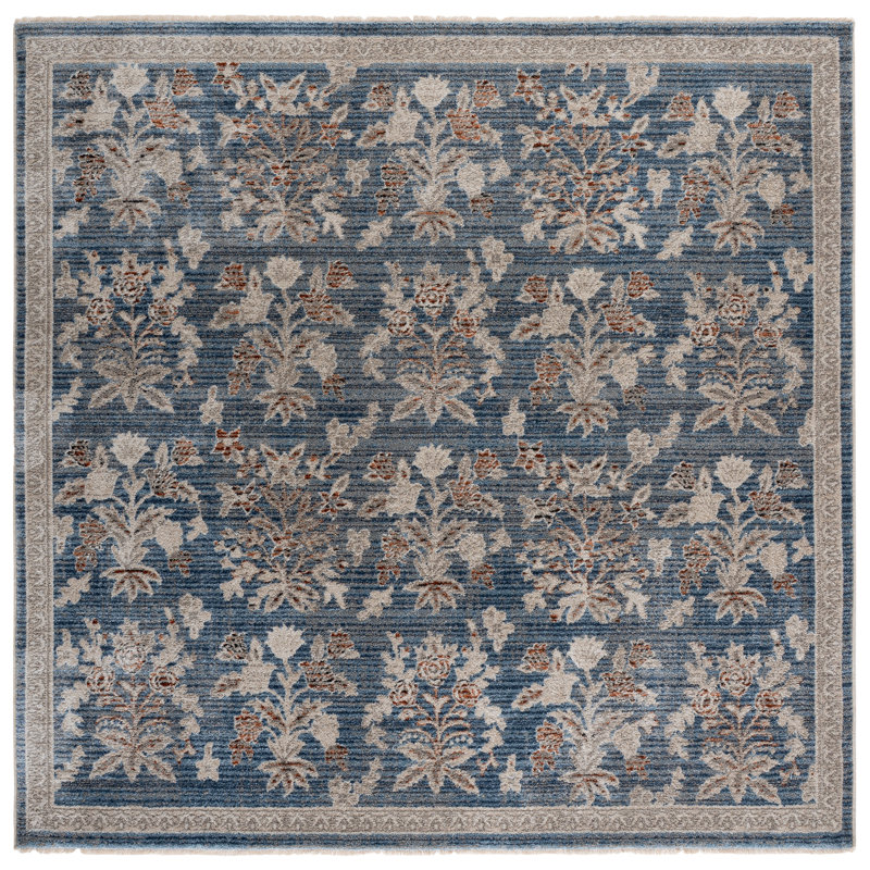 Grove 630 Performance Floral Rug, Square 6'7"