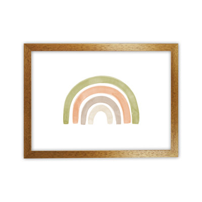 Watercolour Rainbow I - Green - Print