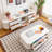 TV cabinet coffee table eco-friendly solid wood