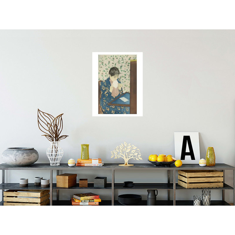 La lettre par Mary Cassatt - Impression giclée, H 28 po x l 22 po