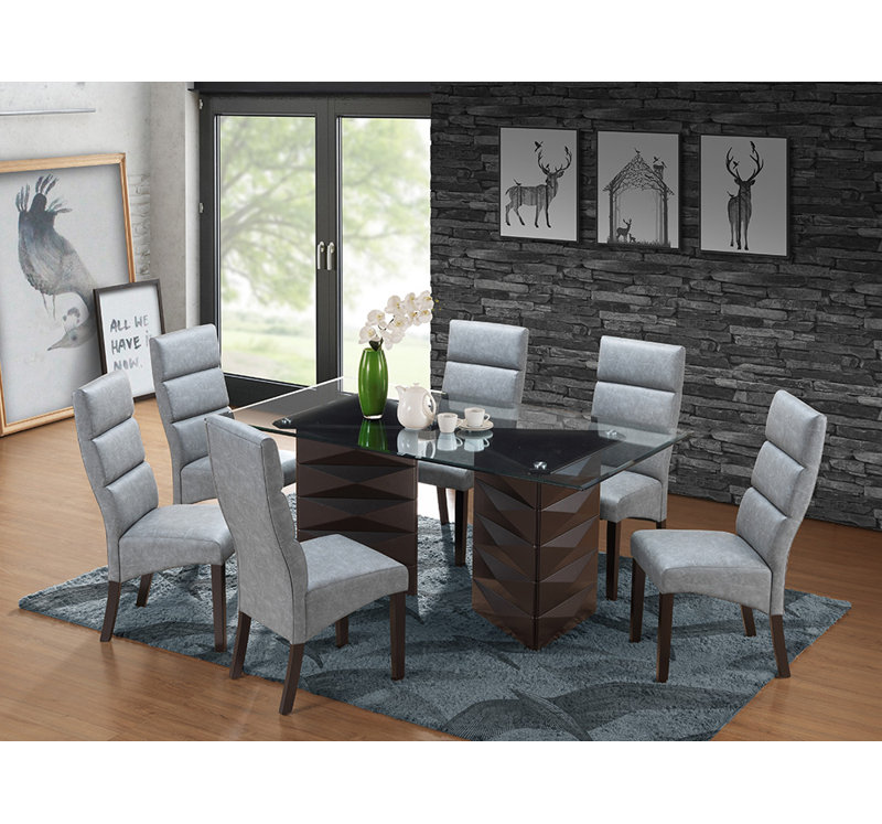 Solid Wood Base Dining Table