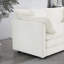 Canapés modulaires | Canapé modulaire en L avec repose-pieds 2 places, moderne pour les petits espaces de vie | Chenille | Blanc neige-2077500982
