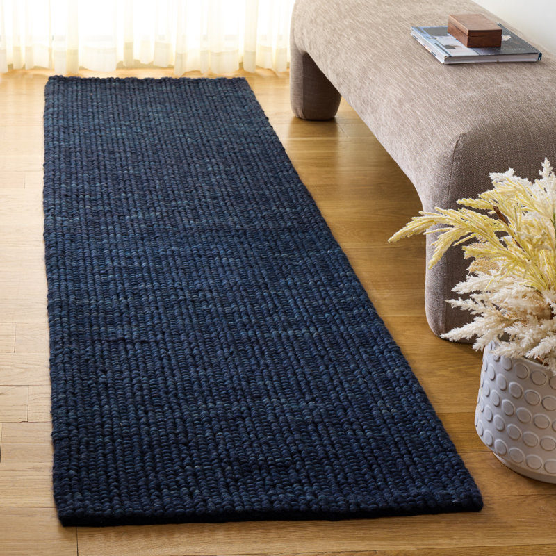 Natural Fiber Couture Handwoven Performance Solid Color Indoor Rug, Runner 2'3" x 8'
