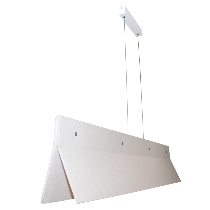 Getchell 1 - Light LED Kitchen Island Pendant, Off White