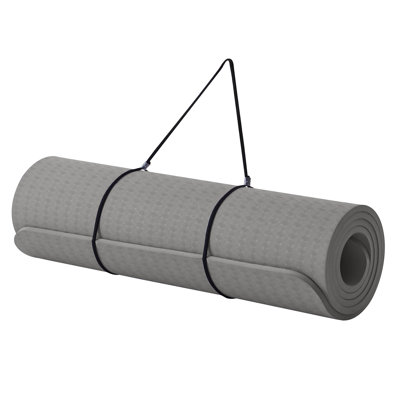 Premium 10mm Thick TPE Yoga & Pilates Mat, 183x61cm Eco Friendly Non Slip Gym Exercise Mat