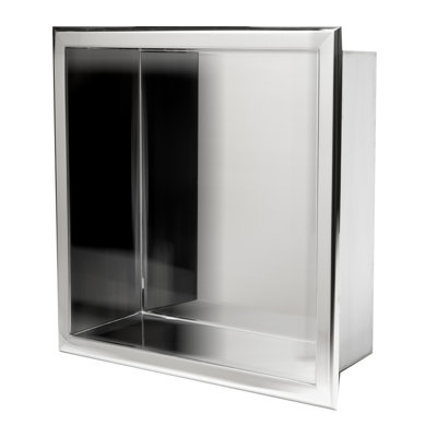Square Stainless Steel Single Shower Niche