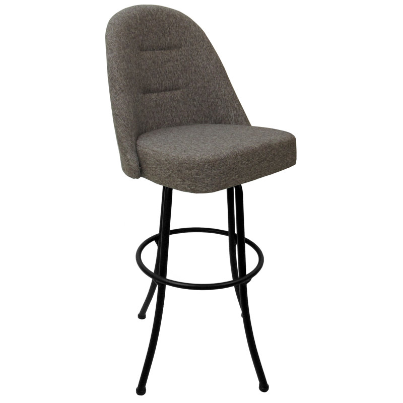 Tabouret de bar pivotant en métal Houde 26 po M-235 - Basin Beige - Café, Tabouret de bar (siège d’une hauteur de 30 po)