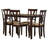 Tamakia 4-Person Solid Wood Upholstered Dining Set