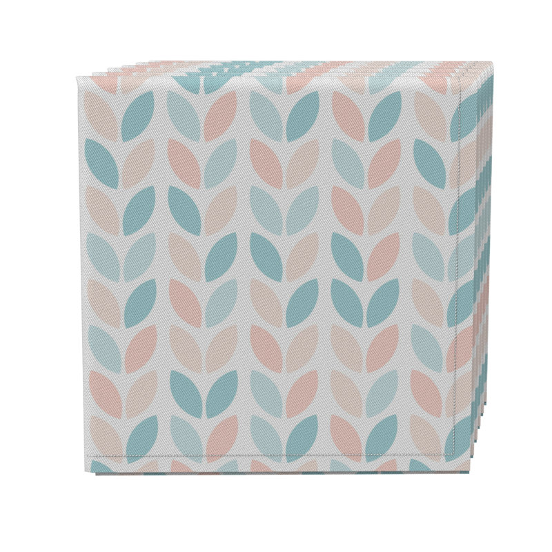 Cotton Twill Geometric Square Napkin