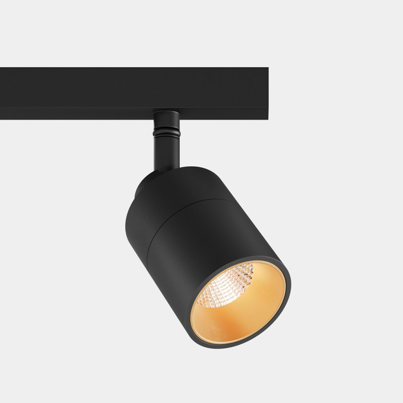 Shura Black 4-Light Track Light Pendant With Rotatable Heads, Integrated LED, Adjustable Height, 3000K 1960 Lmn, Matte Black