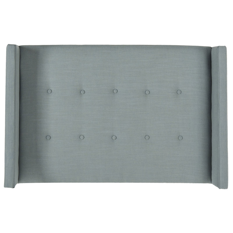 Davin Upholstered Headboard, Twin, Sky Blue