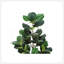 Plante artificielle, arbre violon, intérieur, faux, faux, plancher, verdure, pot, véritable touche, décoratif, feuilles vertes, pot noir-263771308