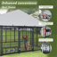 Grand enclos pour chien chenil pour l'extérieur L 9,62 po x l 9,35 po x H 6,18 po.-119747686