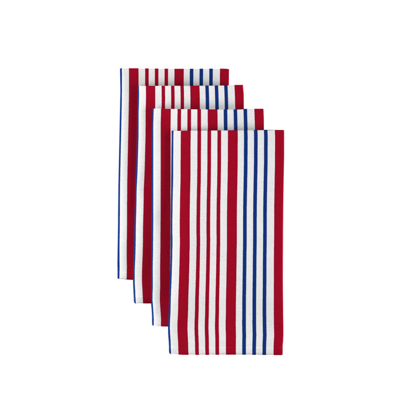 Polyester Striped Square Napkin