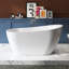 59" Freestanding Soaking Acrylic Bathtub
