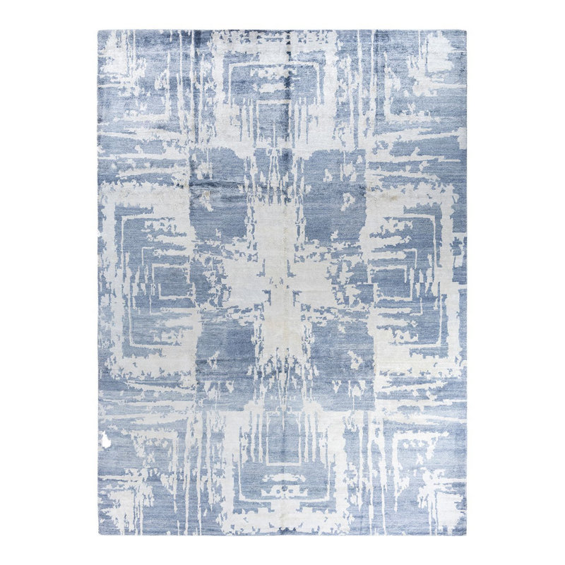 Overdyed One-of-a-Kind 9' 1" X 12' 2" Hand Knotted Area Rug