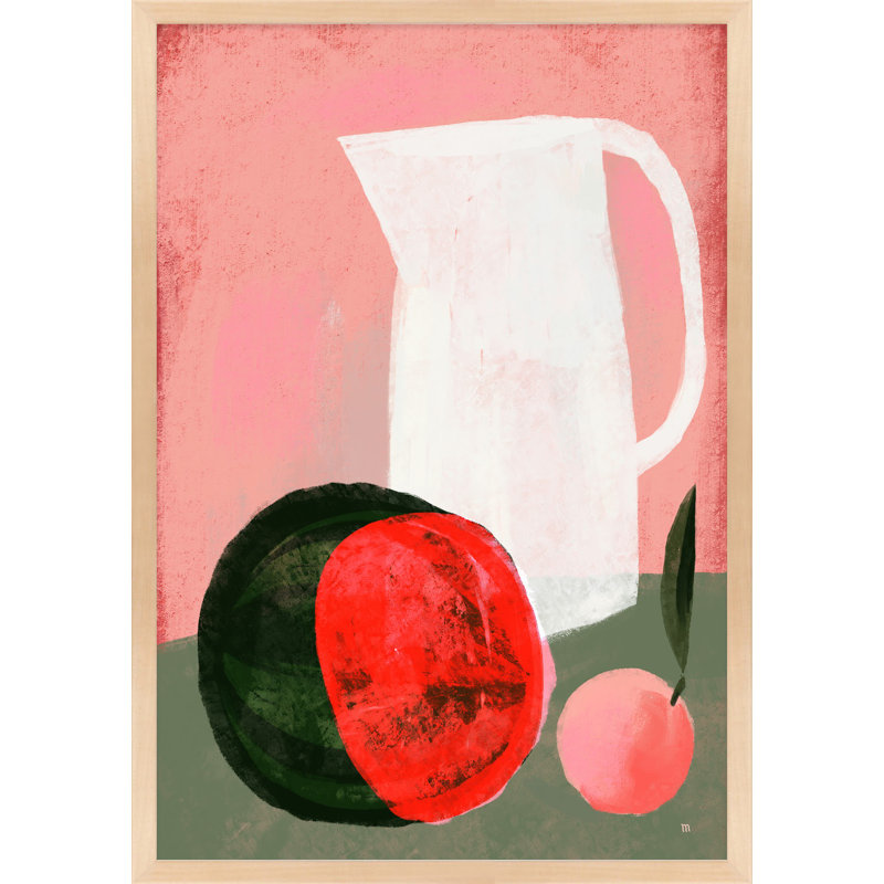 Chataignier Watermelon - Painting on Paper, H 20 po x l 14 po x P 1,25 po, Érable