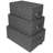 Sorbus Stackable Woven Basket with Lid and Carry Handles 3 Pack-1816687225
