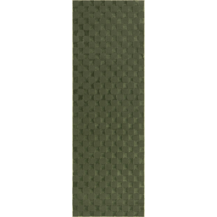Alaiya Checkered Machine Washable Area Rug