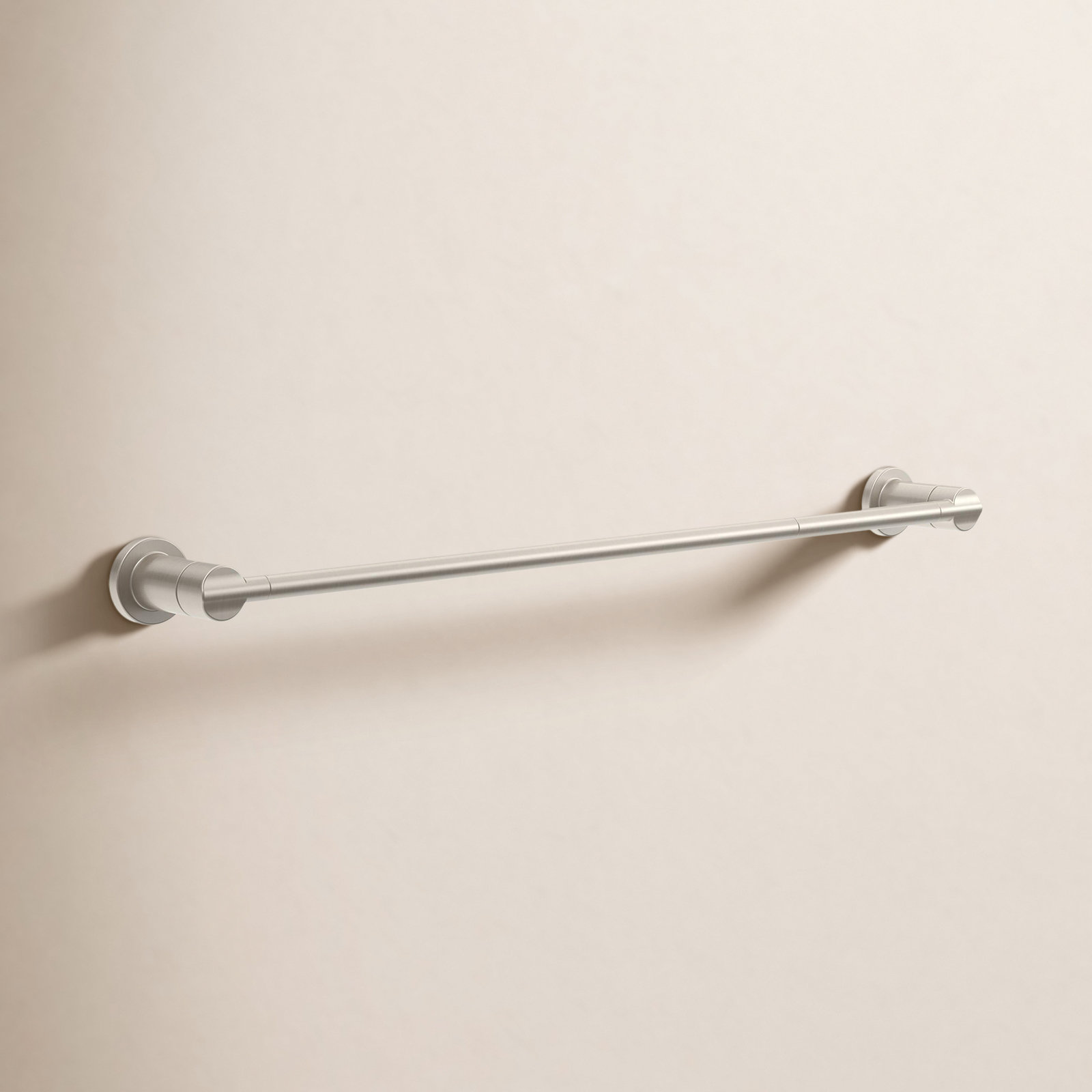 Nicoli 18" Towel Bar with Extender, Brushed Nickel