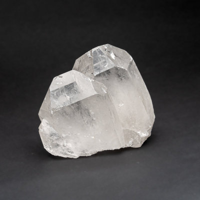 Véritable grappe de cristal de quartz transparent du Brésil (2,9 lb)