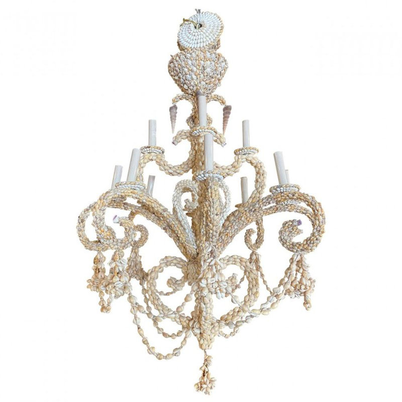 Lustre en cristal Empire, Noir, Noir mat, 16" Width x 25" Height
