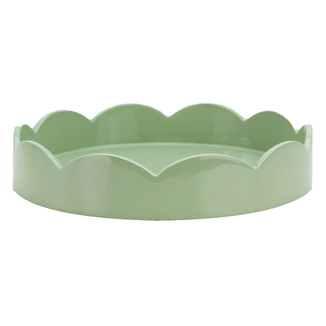 Round Lacquered Scallop Tray