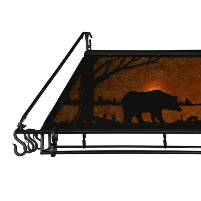 Wildlife at Pine Lake Steel Rectangle Chandelier Pot Rack