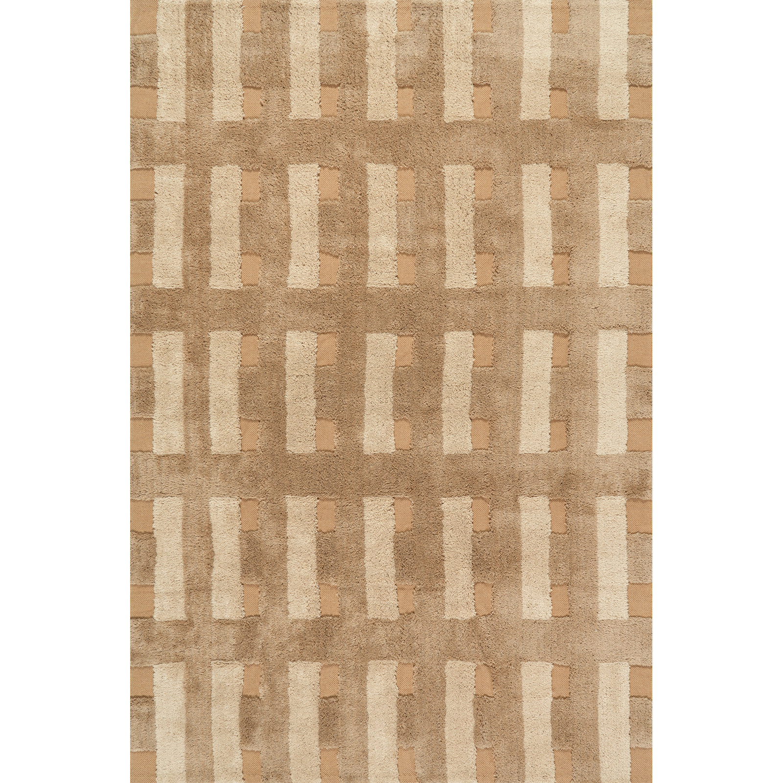 Hand-Woven Geometric Rug, Rectangle 6' x 9'
