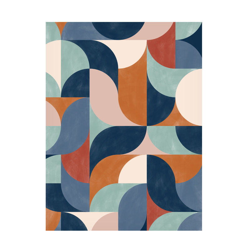 Œuvre d'art sur toile bolologia Elena Ristova Aspectratiobluerust38, H 14 po x l 19 po