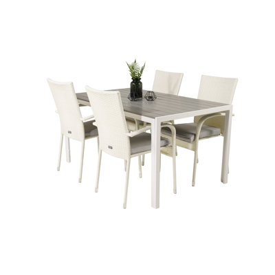 Akkar 4 - Person Patio Dining Set with Rectangular Table