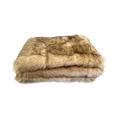 Premium Luxury Faux Sheepskin Fur Throw Blanket