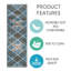 Tapis d'escalier intérieur antidérapant 9 po x 28 po Wrightsville-1393505790