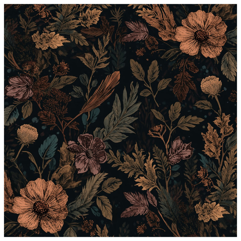 Botanical Floral Illustration Duvet Covers, Très grand lit