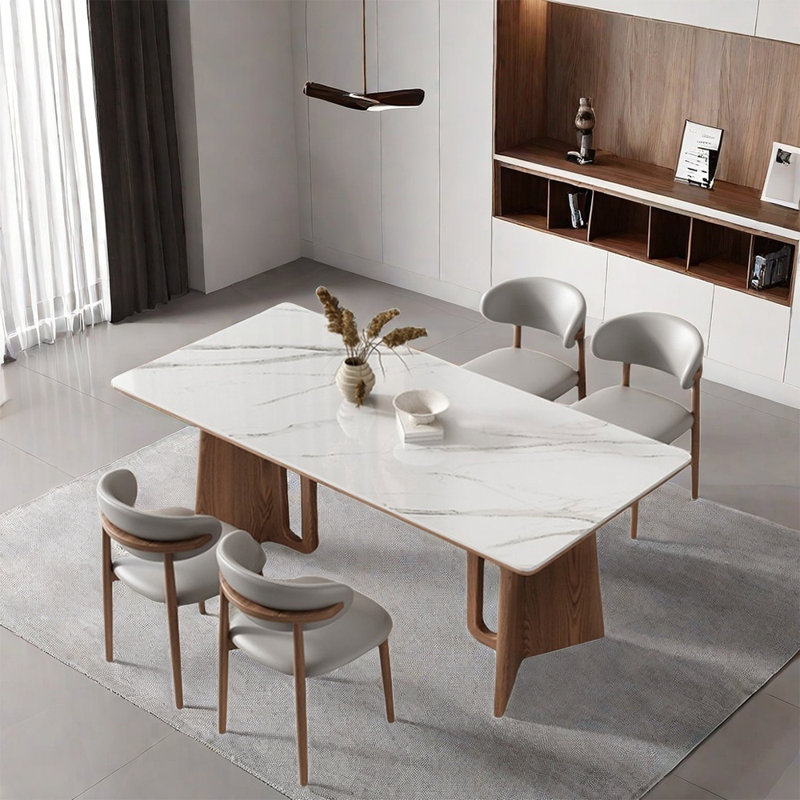 Ensembles de table à manger modernes et rectangulaires, H 30,3 po x L 55,1 po x l 31,5 po